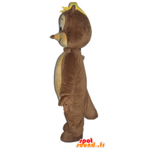 Mascot eichhörnchen, braun und beige Nagetier, heiter - MASFR23035 - Maskottchen Eichhörnchen