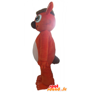 Orange und weiße Kaninchen Maskottchen, sehr nett und lächeln - MASFR23037 - Hase Maskottchen