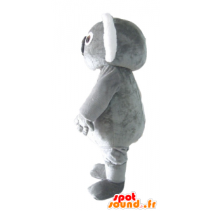 Mascot koala grau und weiß, prall, süß und lustig - MASFR23039 - Maskottchen Koala