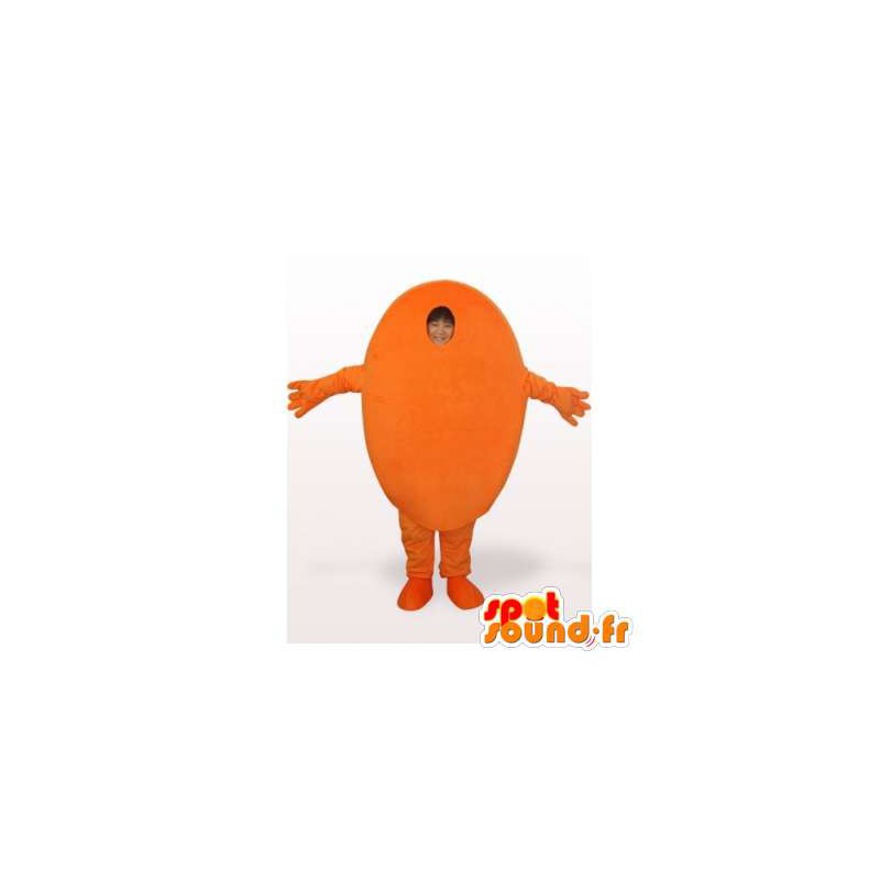 Mascot egg orange giant. Costume egg - MASFR006549 - Mascots for fruit and vegetables