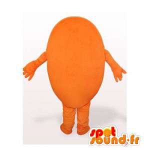 Kæmpe orange ægmaskot. Æg kostume - Spotsound maskot kostume