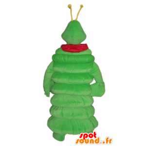 Mascota Oruga verde, un gigante con un pañuelo rojo - MASFR23043 - Insecto de mascotas