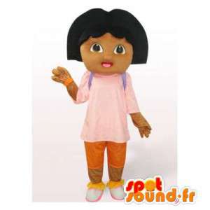Mascot Dora the Explorer. Costume Dora the Explorer