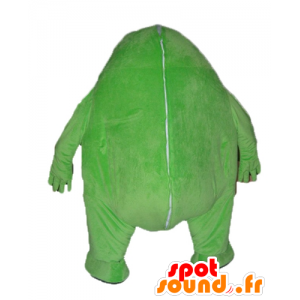 Grote groene en zwarte monster, grappige en originele mascotte - MASFR23049 - mascottes monsters