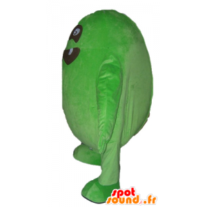 Grote groene en zwarte monster, grappige en originele mascotte - MASFR23049 - mascottes monsters