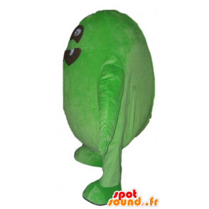 Grande monstro verde e preto, engraçado e mascote originais - MASFR23049 - mascotes monstros