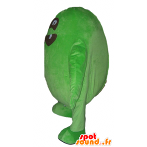 Grote groene en zwarte monster, grappige en originele mascotte - MASFR23049 - mascottes monsters