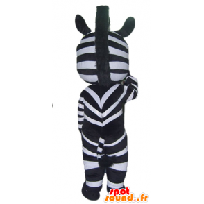 Zebra mascota blanco y negro, con ojos azules - MASFR23050 - Los animales de la selva