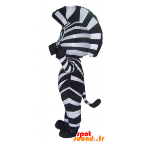 Zebra mascota blanco y negro, con ojos azules - MASFR23050 - Los animales de la selva