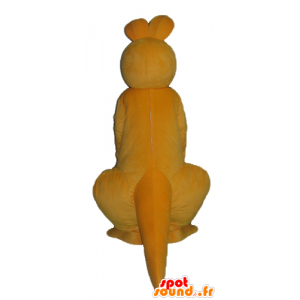 Orange and white kangaroo mascot, giant and very successful - MASFR23052 - Kangaroo mascots