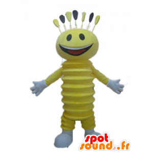 Amarelo boneco mascote, alegre - MASFR23053 - Mascotes não classificados