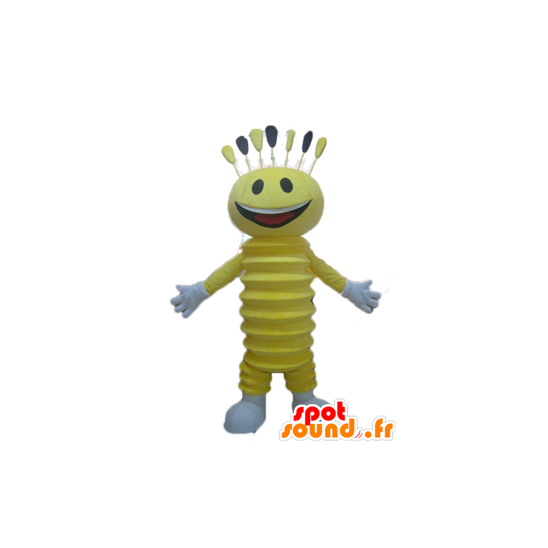 Amarelo boneco mascote, alegre - MASFR23053 - Mascotes não classificados