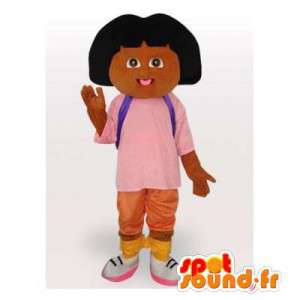 Dora the Explorer-Maskottchen. Kostüm Dora the Explorer - MASFR006551 - Maskottchen Dora und Diego