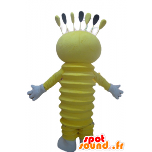 Giallo pupazzo mascotte, allegro - MASFR23053 - Mascotte non classificati