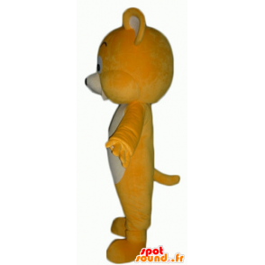 La mascota de peluche amarillo y blanco, muy dulce y lindo - MASFR23063 - Oso mascota