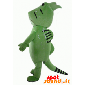 Mascot vis, groen en zwart schepsel - MASFR23066 - Fish Mascottes