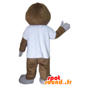 Zegel mascotte, zeeleeuw, bruin en wit - MASFR23073 - mascottes Seal