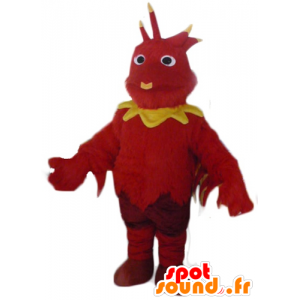 Dragon maskot, červené a žluté pták - MASFR23078 - maskot ptáci