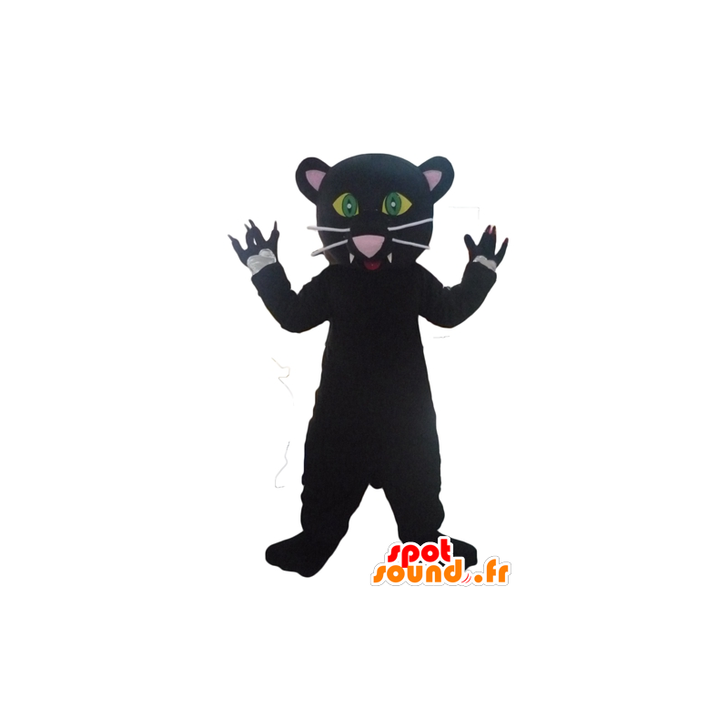 Mascot black panther, sehr nett und sehr realistisch - MASFR23080 - Tiger Maskottchen