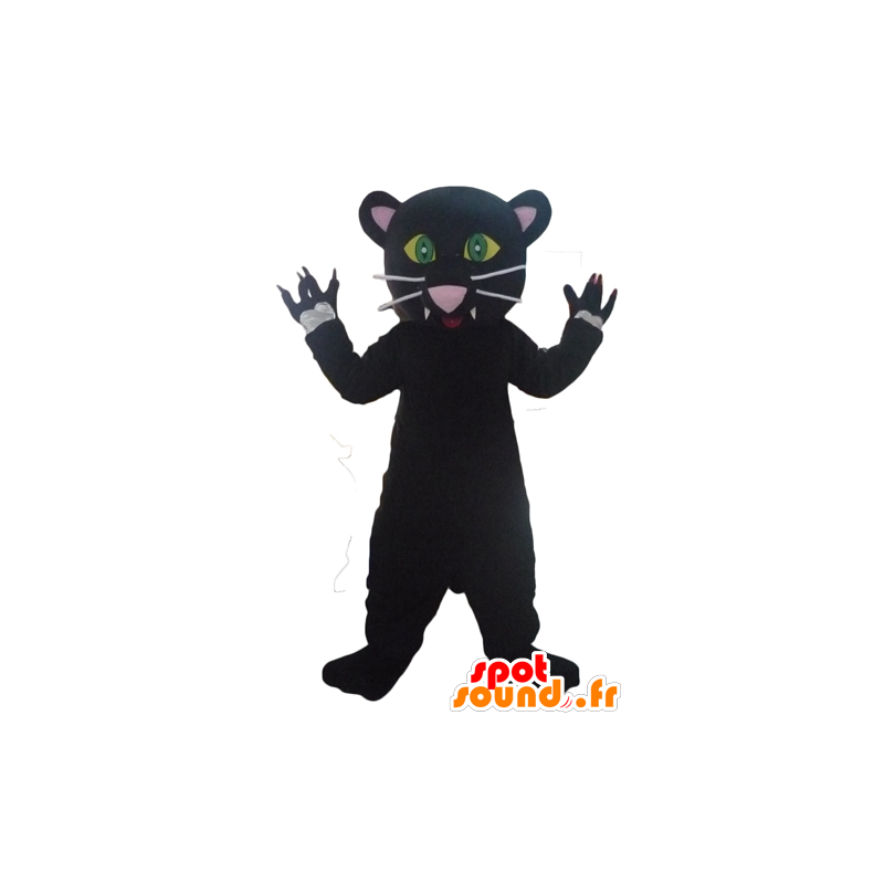 Mascot black panther, very cute and very realistic - MASFR23080 - Tiger mascots