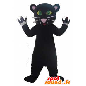 Mascot black panther, sehr nett und sehr realistisch - MASFR23080 - Tiger Maskottchen