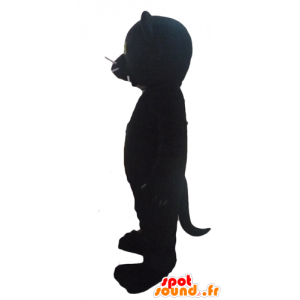 Mascotte de panthère noire, très mignonne et très réaliste - MASFR23080 - Mascottes Tigre