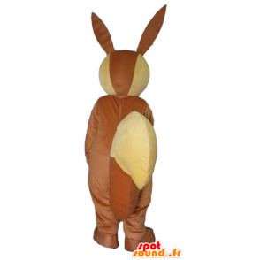 MASCOT velké hnědé a béžové králíka - MASFR23081 - maskot králíci