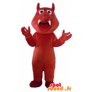 Mascota de jabalí rojo, dinosaurio, el cocodrilo - MASFR23088 - Mascota de cocodrilos