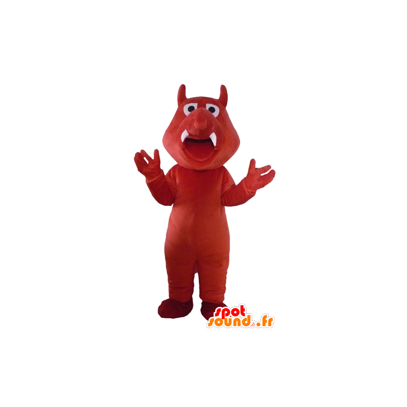 Red boar mascot, dinosaur, crocodile - MASFR23088 - Mascot of crocodiles