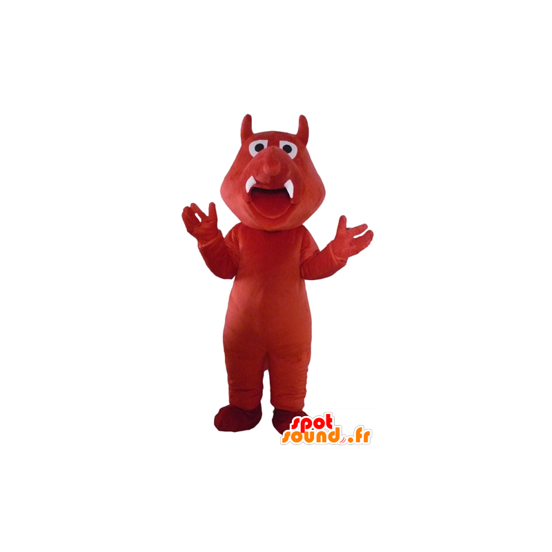 Red zwijnen mascotte dinosaurus, krokodil - MASFR23088 - Mascot krokodillen