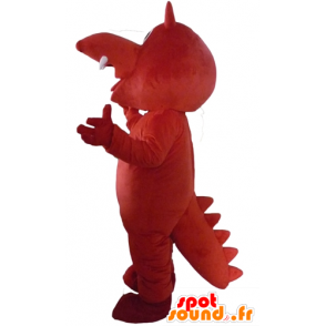 Red villsvin maskot dinosaur, krokodille - MASFR23088 - Mascot krokodiller