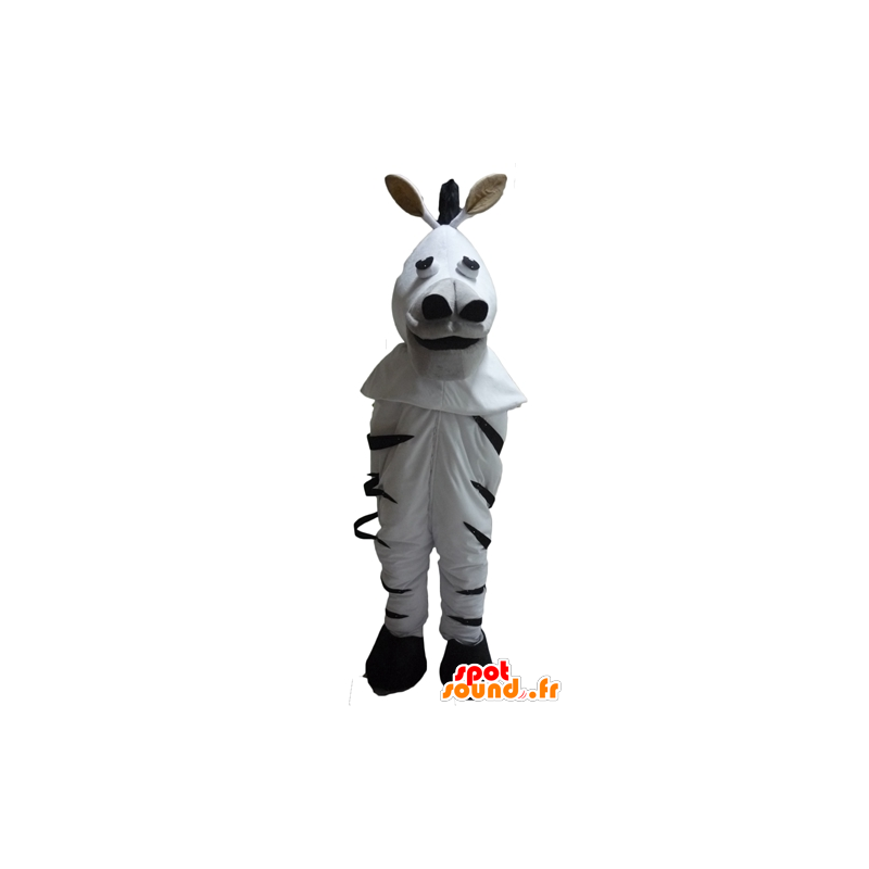 Zebra Mascot zwart en wit, zeer realistisch - MASFR23092 - jungle dieren