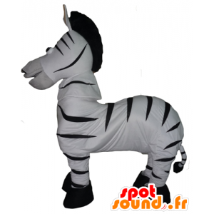 Zebra mascot black and white, very realistic - MASFR23092 - The jungle animals