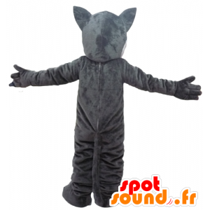 Giant Wolf mascot, gray and white - MASFR23093 - Mascots Wolf