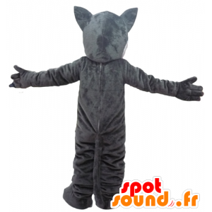 Reus wolf mascotte, grijs en wit - MASFR23093 - Wolf Mascottes