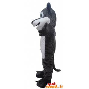 Gigante de la mascota del lobo, gris y blanco - MASFR23093 - Mascotas lobo