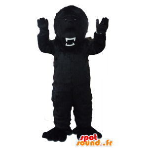 Black gorilla mascot, fierce-looking - MASFR23095 - Gorilla mascots