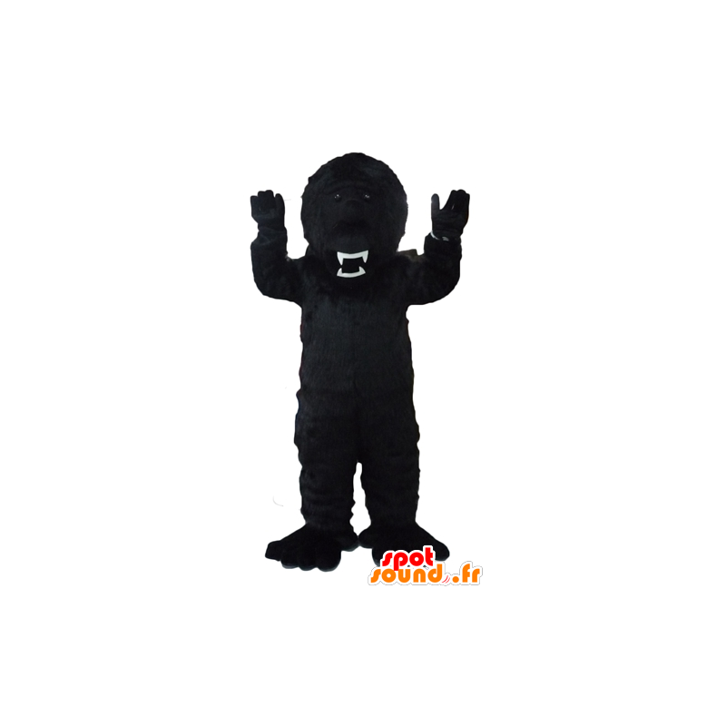 Black gorilla mascot, fierce-looking - MASFR23095 - Gorilla mascots