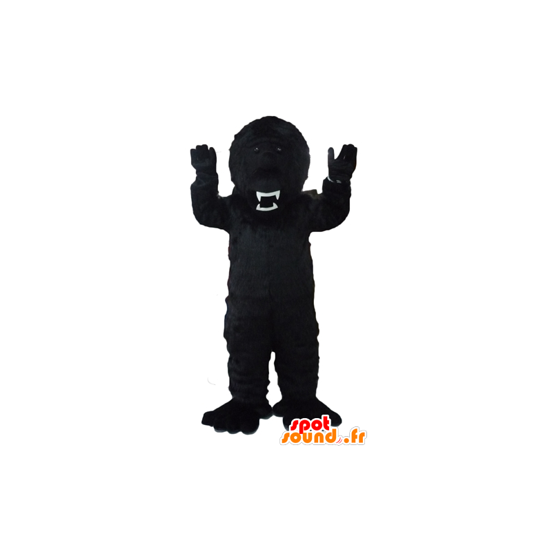 Gorilla nero mascotte, feroce dall'aspetto - MASFR23095 - Mascotte gorilla