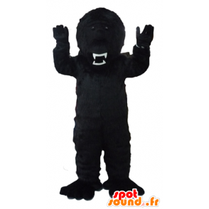 Black gorilla mascot, fierce-looking - MASFR23095 - Gorilla mascots