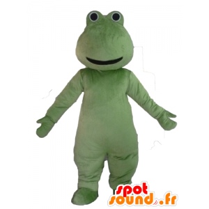 Mascot grønn frosk, veldig smilende - MASFR23096 - Forest Animals