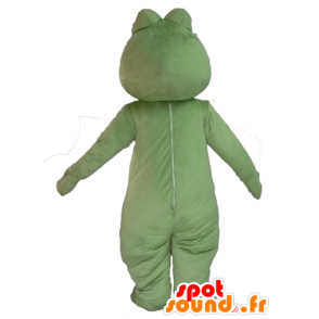 Green frog mascot, very cheerful - MASFR23096 - Animals of the forest