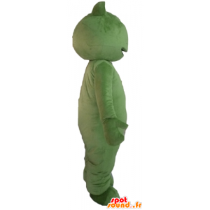 Grön grodamaskot, mycket leende - Spotsound maskot