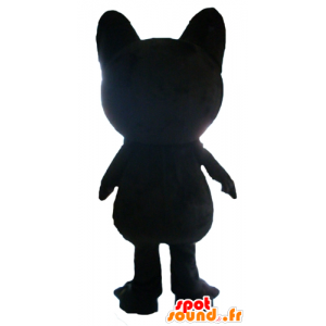Mascot grande gato preto, alegre - MASFR23098 - Mascotes gato