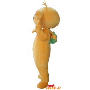 Frosch-Maskottchen, orange Kreatur sehr fröhlich - MASFR23103 - Tiere des Waldes