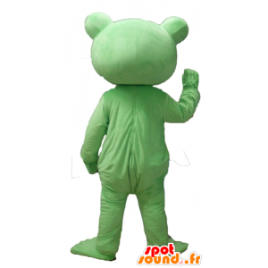 Green frog mascot, very cheerful - MASFR23104 - Animals of the forest