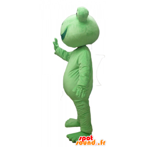 Green frog mascot, very cheerful - MASFR23104 - Animals of the forest