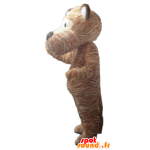 Maskottchen-orange und weiße Tiger, hund, niedlich und bunt - MASFR23110 - Tiger Maskottchen