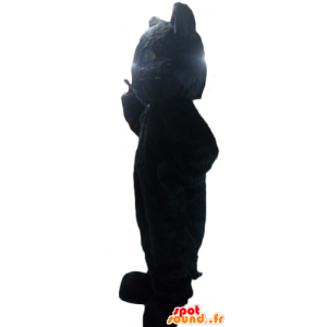 Mascotte de chat noir, de panthère noire, géante - MASFR23115 - Mascottes de chat