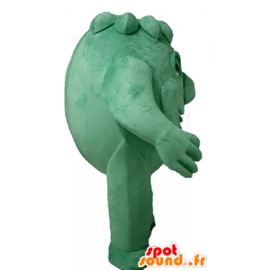 Grøn monster maskot, kæmpe artiskok - Spotsound maskot kostume